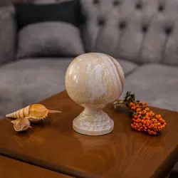 گوی شانس سنگ مرمر ،دفع انرژی های منفی محیط | هدیه تولد | جهیزیه عروس | کادویی | ظروف سنگی آقای سنگی | ظروف آنتیک و کلکسیونی