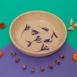 ظرف میوه خوری سنگی ،سایز متوسط ، سنگ طبیعی کرم پرشین | هدیه تولد | جهیزیه عروس | کادویی | ظروف سنگی آقای سنگی | ظروف آنتیک و کلکسیونی