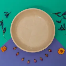 ظرف میوه خوری سنگی ،سایز متوسط ، سنگ طبیعی کرم پرشین | هدیه تولد | جهیزیه عروس | کادویی | ظروف سنگی آقای سنگی | ظروف آنتیک و کلکسیونی