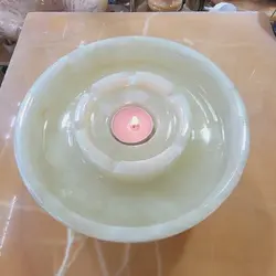 ظرف سنگی سرو و پذیرایی سنگ طبیعی ،مدل پایه دار ،یک تکه ،دارای جا برای وارمر و قوری برای گرم نگه داشتن دمنوش،کاربردی و شیک | هدیه تولد | جهیزیه عروس | کادویی | ظروف سنگی آقای سنگی | ظروف آنتیک و کلکسیونی