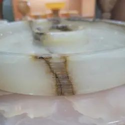 ظرف مزه سنگی ،سرو و پذیرایی سنگی ،یک تکه ،بدون رزین و مواد شیمیایی،مناسب برای پذیرایی ،سنگ طبیعی مرمر نباتی | هدیه تولد | جهیزیه عروس | کادویی | ظروف سنگی آقای سنگی | ظروف آنتیک و کلکسیونی