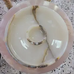 ظرف مزه سنگی ،سرو و پذیرایی سنگی ،یک تکه ،بدون رزین و مواد شیمیایی،مناسب برای پذیرایی ،سنگ طبیعی مرمر نباتی | هدیه تولد | جهیزیه عروس | کادویی | ظروف سنگی آقای سنگی | ظروف آنتیک و کلکسیونی