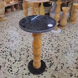 میز عسلی سنگی مناسب گلدان و تلفن با تحمل وزن بالا،،درست شده از سنگ مرمر و ازناء با کیفیت بالا | هدیه تولد | جهیزیه عروس | کادویی | ظروف سنگی آقای سنگی | ظروف آنتیک و کلکسیونی