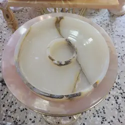 اردورخوری سنگی و سینی مزه سنگ طبیعی، سنگ مرمر سفید ،از تولید به مصرف بدون رزین و مواد شیمیایی | هدیه تولد | جهیزیه عروس | کادویی | ظروف سنگی آقای سنگی | ظروف آنتیک و کلکسیونی