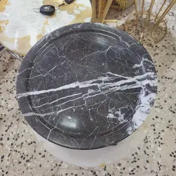 ظرف سنگی پایه دار ، سنگ طبیعی ازناء مشکی،بدون رزین و مواد شیمیایی | هدیه تولد | جهیزیه عروس | کادویی | ظروف سنگی آقای سنگی | ظروف آنتیک و کلکسیونی