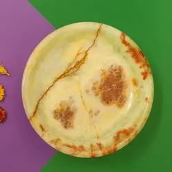 شیرینی خوری سنگی پایه دار ، سنگ طبیعی مرمر سبز ، از تولید به مصرف ،به قیمت کارگاه،شهرسنگ،ظرف پایه دار سنگی | هدیه تولد | جهیزیه عروس | کادویی | ظروف سنگی آقای سنگی | ظروف آنتیک و کلکسیونی