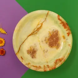 ظرف سنگی مدل پایه دار ،میوه خوری سنگی،شیرینی خوری سنگی،سنگ مرمر طبیعی سبز | هدیه تولد | جهیزیه عروس | کادویی | ظروف سنگی آقای سنگی | ظروف آنتیک و کلکسیونی