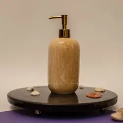 جامایع سنگی بسیار زیبا،سنگ مرمر کرم رگه دار | هدیه تولد | جهیزیه عروس | کادویی | ظروف سنگی آقای سنگی | ظروف آنتیک و کلکسیونی