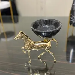 شکلات خوری سنگی اسب برنجی | جهیزیه عروس | کادویی | هدیه تولد | ظروف آنتیک و کلکسیونی | ظروف سنگی آقای سنگی