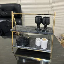 استند سنگی 2 طبقه مناسب چیدمان خوراکی و کنار گاز و غیره | جهیزیه عروس | کادویی | هدیه تولد | ظروف سنگی آقای سنگی | ظروف آنتیک و کلکسیونی