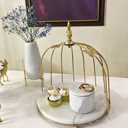 استند سنگی مدل نیم قفس در رنگ دلخواه | جهیزیه عروس | هدیه تولد | کادویی | ظروف سنگی آقای سنگی | ظروف آنتیک و کلکسیونی