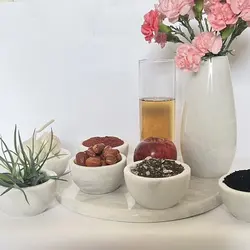 ظرف سنگی پیاله سنگی هفتسین برای تزئین سفره عید 1402 (قیمت درج شده برای 6 عدد پیاله ) | هدیه تولد | جهیزیه عروس | ظروف سنگی آقای سنگی