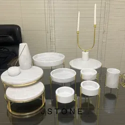 ظروف سنگی سرویس کامل پذیرایی سنگی 12 تیکه | هدیه تولد | جهیزیه عروس | کادویی آقای سنگی