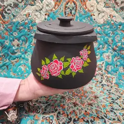 قابلمه سنگی 2 نفره طراحی شده | دیگ سنگی | دیزی سنگی | هدیه تولد | جهیزیه عروس | ظروف سنگی آقای سنگی | طب سنتی درمان کمخونی