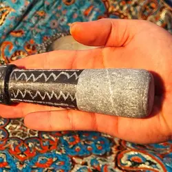 هاون سنگی حکاکی شده طرح صنم | ظروف سنگی آقای سنگی | هدیه تولد | جهیزیه عروس