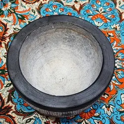 هاون سنگی قلم زده سایز بزرگ | ظروف سنگی آقای سنگی | هدیه تولد | جهیزیه عروس