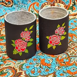 ست لیوان سنگی دو عددی طراحی شده طرح گلبرگ حجم 300 سی سی | ظروف سنگی آقای سنگی | استکان سنگی | هدیه تولد | جهیزیه