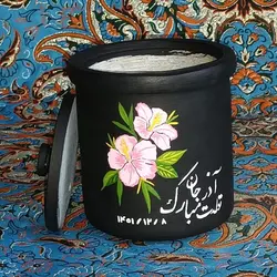 قابلمه سنگی 1نفره شلغمی طراحی شده | دیزی سنگی | دیگ سنگی | ظروف سنگی آقای سنگی | ظروف سالم آشپزی طب سنتی | جهیزیه | هدیه تولد
