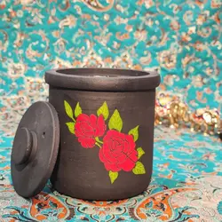 قابلمه سنگی یک نفره طراحی شده | دیگ سنگی | دیزی سنگی | ظروف سنگی آقای سنگی | هدیه تولد | جهیزیه | ظروف سالم آشپزی طب سنتی