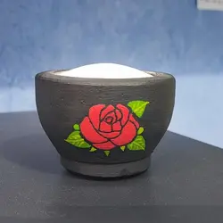 هاون سنگی کوچک مدل غنچه | ظروف سنگی آقای سنگی | هدیه تولد | جهیزیه