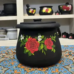 قابلمه سنگی 6 نفره طراحی شده | ظروف سنگی آقای سنگی | دیگ سنگی | دیزی سنگی | جهیزیه | هدیه تولد | ظروف سالم آشپزی طب سنتی