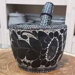 هاون سنگی حکاکی شده | ظروف سنگی آقای سنگی | جهیزیه | هدیه تولد