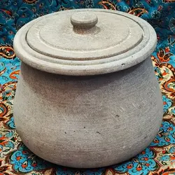 دیگ سنگی 10 نفره مدل شلغمی | قابلمه سنگی | دیزی سنگی | ظروف سنگی آقای سنگی | درمان کم خونی طب سنتی