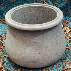 دیگ سنگی 10 نفره مدل شلغمی | قابلمه سنگی | دیزی سنگی | ظروف سنگی آقای سنگی | درمان کم خونی طب سنتی