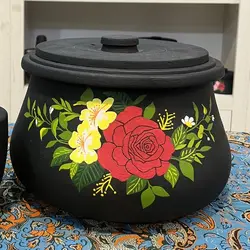 قابلمه سنگی 10 نفره طراحی شده | ظروف سنگی دیزی سنگی | دیگ سنگی آقای سنگی | درمان کم خونی | ظروف سالم آشپزی و طب سنتی