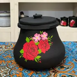 دیزی سنگی 4 نفره طراحی شده | دیگ سنگی | قابلمه سنگی هدیه و جهیزیه | ظروف سنگی آقای سنگی | ظروف سالم آشپزی طب سنتی