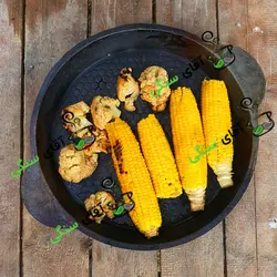تابه چدنی لبه بلند(ماهیتابه چدن اصل آهنربا میچسبه بدون روکش شیمیایی منزل جهیزیه عروس ) ظروف چدن خالص آقای سنگی چدن روسی اصل . هدیه تولد . کادویی . ظروف سالم