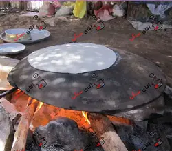 ساج چدنی خالص 33 سانتی | ساج نان پزی چدن خالص بدون روکش شیمیایی (ساچ روسی ظرف چدنی) ظروف کوهنوردی و طبیعتگردی و ظروف سفری | ساج ووک چدنی تابه ووک چدنی . ماهیتابه چدنی . قابلمه چدنی | ساج چدنی | ساج سفری | ظروف چدنی اصل | ساج چدن خالص