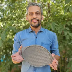 استیک پز گریل دو طرفه چدن خالص بدون روکش شیمیایی (چدن روسی تابه گریل چدنی روس)