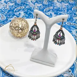 گوشواره نگین دار کد P227