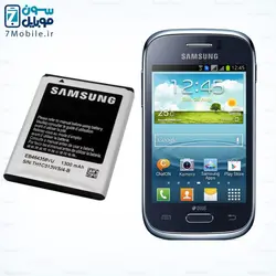 باتری اصلی سامسونگ Samsung Galaxy Young DUOS GT-S6312 با 6 ماه گارانتی