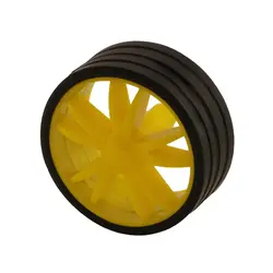 رینگ و لاستیک چرخ 2.3×5.5×0.5 (شفت دو سر تخت)