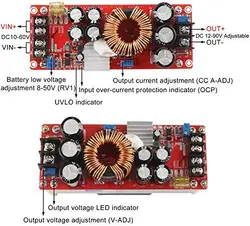 ماژول رگولاتور افزاینده ولتاژ مدل cc - cv کد HS-1200