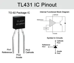 آی سی رفرنس ولتاژ متغیر TL431 dip اورجینال