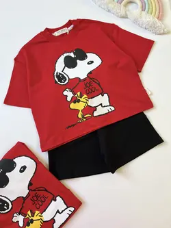 ست تیشرت و شلوارک اسنوپی