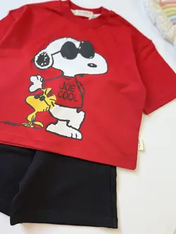 ست تیشرت و شلوارک اسنوپی