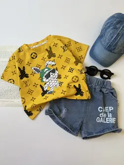 تیشرت و شلوارک خرگوش LV