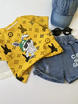 تیشرت و شلوارک خرگوش LV