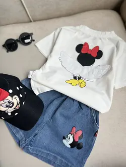 تیشرت و شلوارک مینی موس بال‌دار