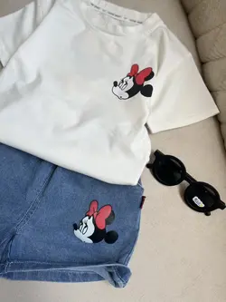تیشرت و شلوارک مینی موس بال‌دار