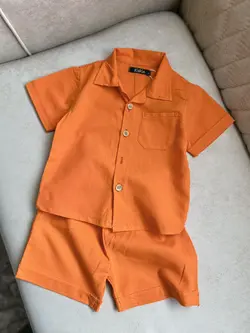 ست دوتیکه پیراهن و شرت لنین اسلپ‌دار وارداتی