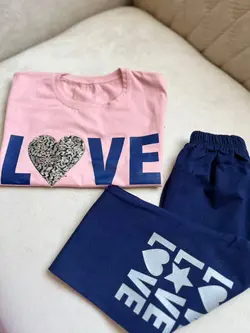 بلوز و شلوار طرح لاو