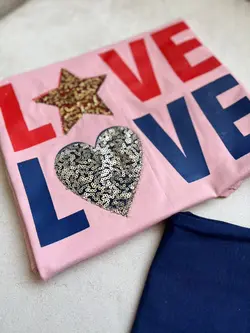 بلوز و شلوار طرح لاو