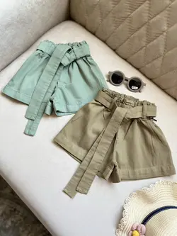 شلوارک کتان دخترانه