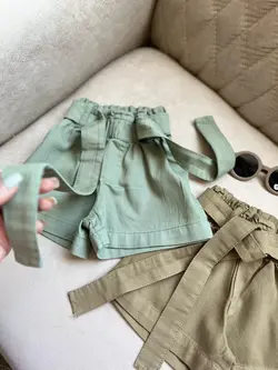 شلوارک کتان دخترانه