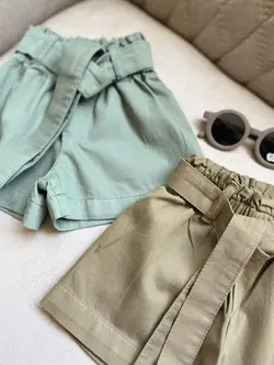 شلوارک کتان دخترانه